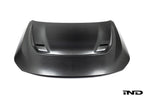 Alpha-N G87 M2 Carbon Vented Hood for Clubsport BMW, lightweight and vented exterior car part with a sleek carbon finish.