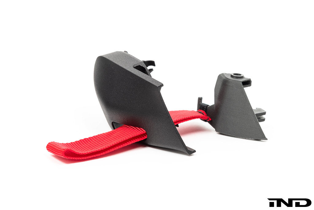 Alpha N G87 M2 Motorsport interior door pull kit in white on a clean background.