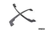 Alpha N G8X M3 M4 carbon aeroblades exterior car accessories mounted on a vehicle with a white background