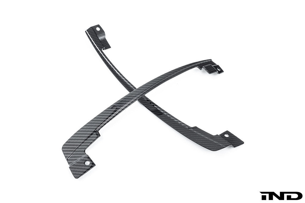 Alpha N G8X M3 M4 carbon aeroblades exterior car accessories mounted on a vehicle with a white background