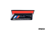 Alpha N G8X M3 M4 Competition front grille emblem retainer on white background, exterior car part for BMW models.