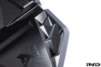 Alpha N G8X S58 carbon engine cover for M2, M3, and M4 models, shown on a white background.