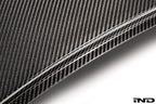 Alpha-N Porsche 996 / 997 Carbon Roof Panel in gloss 2x2 twill carbon fiber on white background