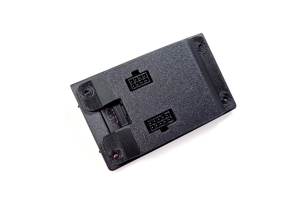 CANchecked MFD32 Gen2 3.2-inch multi-function display for the Audi 8L A3 / S3 Pre-Facelift (LHD), shown on a white background with the vehicle-specific mounting bezel and wiring harness.