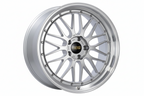 BBS LM Wheel in Diamond Silver finish with 'BBS' logo center cap on a white background