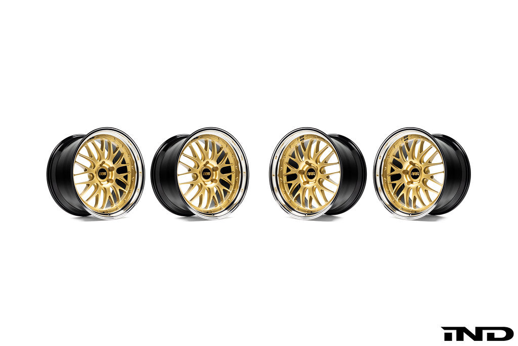 BBS G90 G99 M5 21-inch forged wheel set with white finish for BMW G90 and G99 M5, displayed against a white background.