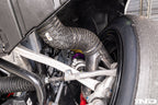 BMW G87 M2 Racing Brake Cooling Ducts installed on BMW G87 M2 front brake assembly
