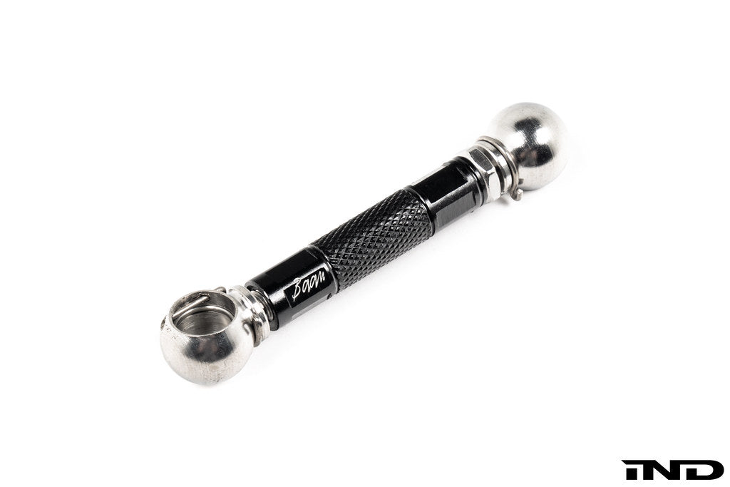 Baan Velgen G0X X5 X6 X7 Airmatic Lowering Link Set shown on a white background, engineered to adjust factory air suspension ride height on BMW G05 X5, G06 X6, and G07 X7 models while maintaining OEM functionality.