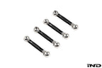 Baan Velgen G0X X5 X6 X7 Airmatic Lowering Link Set shown on a white background, engineered to adjust factory air suspension ride height on BMW G05 X5, G06 X6, and G07 X7 models while maintaining OEM functionality.
