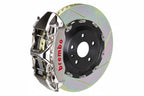 Brembo F85 X5M / F86 X6M GT-R Big Brake Kit with 405x34mm 2-piece front brakes on a BMW E60 M5, featuring six-piston calipers.