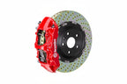 Brembo F85 X5M and F86 X6M GT big brake kit with 405mm drilled red front brake rotors and 2-piece design.