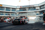CSF G8X M2/M3/M4 S58 billet air-to-air competition intercooler manifold on a burnout track car.