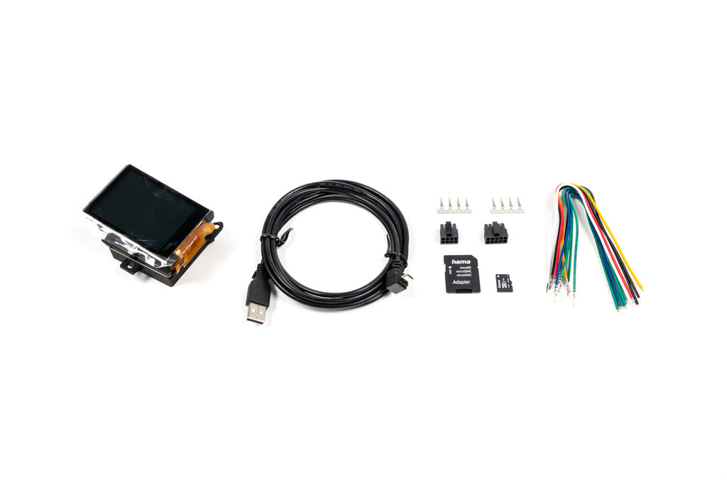 CANchecked MFD28 Gen2 2.8-inch multi function display for the Audi B4 80 shown on a white background