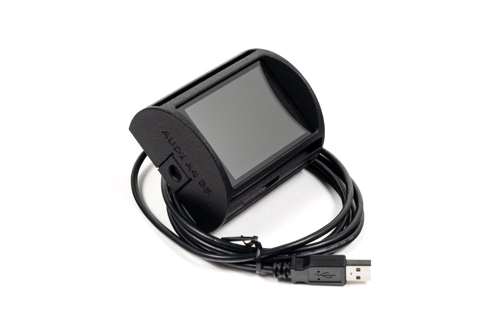 CANchecked MFD28 Gen2 2.8-inch multi function display for Audi B5 S4 and A4 shown on a white background