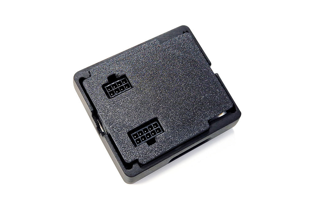 CANchecked MFD28 Gen2 2.8-inch multi-function display for BMW E28 M5 and 5-Series (LHD) shown on a white background with OEM-style air vent integration.