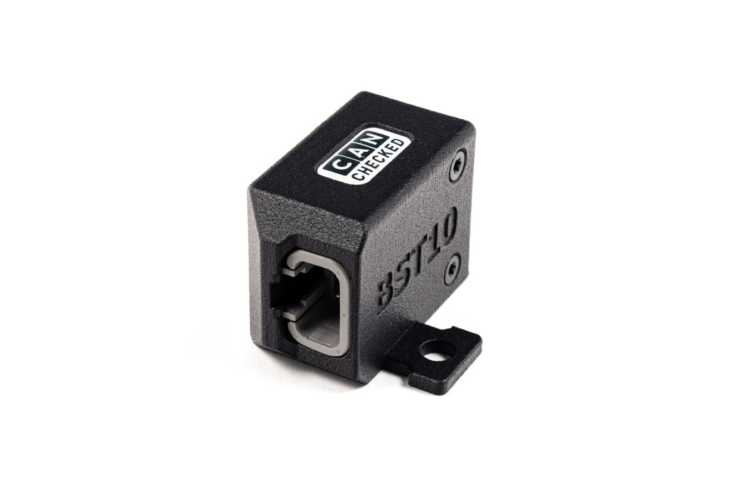 CANchecked BST10 Boost Sensor with 6.5 bar (95 psi) relative pressure measurement range displayed on a white background.