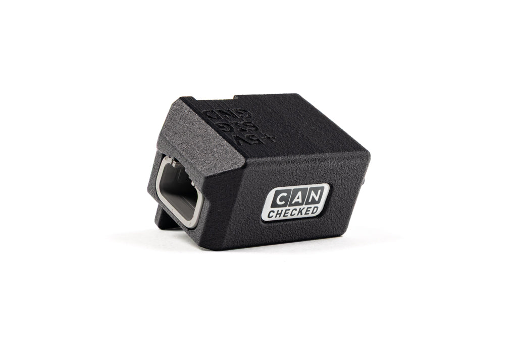 CANchecked BST10 Boost Sensor with 6.5 bar (95 psi) relative pressure measurement range displayed on a white background.