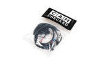 CANchecked connection cable for MFD28 Gen2 and MFD32 Gen2 displays with OBD2 connectivity, K-Line support, and included fuse adapter shown on a white background.