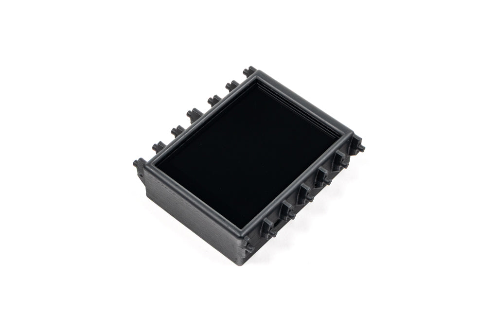 CANchecked MFD28 Gen2 2.8-inch multi-function display for Dodge Charger LX shown on a white background, featuring a vehicle-specific air vent integration, touchscreen interface, and real-time vehicle diagnostics and performance monitoring.