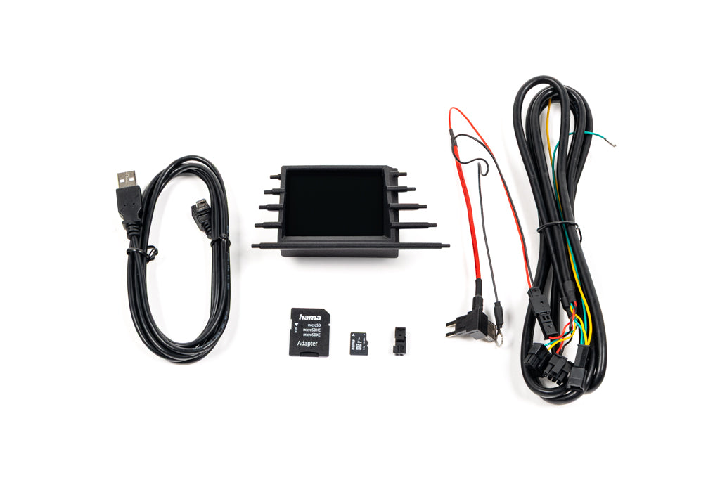 CANchecked MFD28 Multi Function Display for BMW F97 X3M and F98 X4M Pre-LCI shown on a white background with OEM-style integration and advanced vehicle data display functionality
