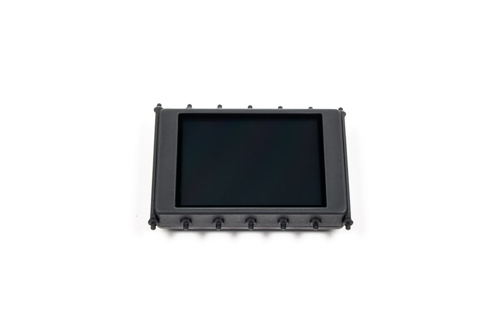 CANchecked MFD32 Gen2 3.2-inch multi-function display for Ford F-150 shown on a white background, featuring a vehicle-specific installation solution, touchscreen interface, and real-time vehicle data monitoring.