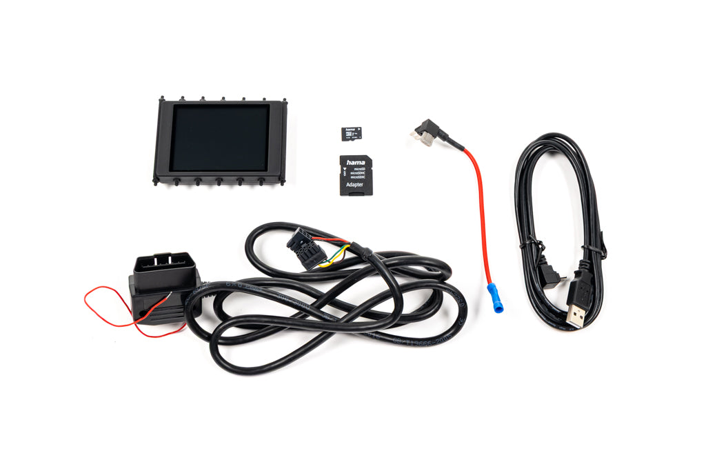 CANchecked MFD32 Gen2 3.2-inch multi-function display for Ford F-150 shown on a white background, featuring a vehicle-specific installation solution, touchscreen interface, and real-time vehicle data monitoring.