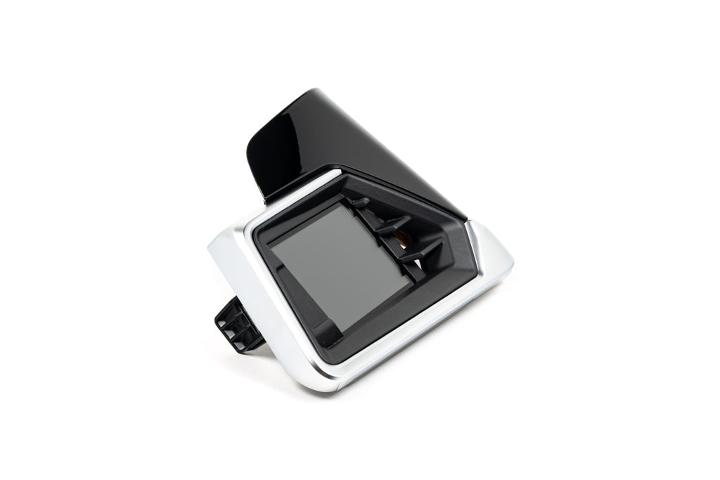 CANchecked MFD32 Gen2 3.2-inch multi function display with preassembled OEM vent for BMW G8X M2 M3 M4, G42 2 Series, and G2X 3 Series shown on a white background.