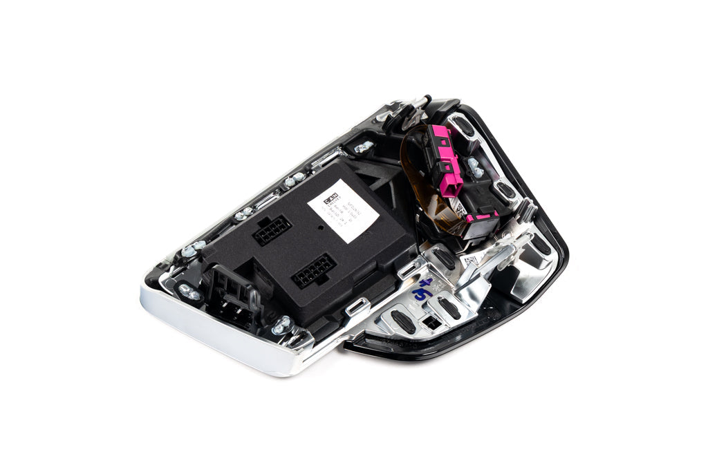 CANchecked MFD32 Gen2 3.2-inch multi function display with preassembled OEM vent for BMW G8X M2 M3 M4, G42 2 Series, and G2X 3 Series shown on a white background.