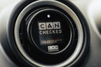 CANchecked Ford Fiesta MK5/MK6/MK7 interior multi-function display, 1.5-inch Gen2 LHD model showing dashboard installation