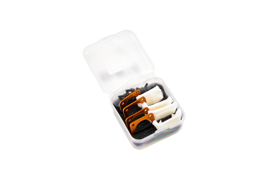CANchecked TML04 temperature monitoring cover lens kit displayed on a white background, designed to protect compatible CANchecked infrared temperature sensors from debris, dust, moisture, and harsh motorsport operating conditions.