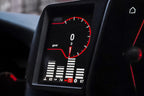 CANchecked MFD32 Gen2 3.2-inch multi-function display installed in a Toyota A90 MK5 GR Supra interior, providing touchscreen control, real-time vehicle diagnostics, performance monitoring, and advanced CAN bus data integration through an OEM-style installation.