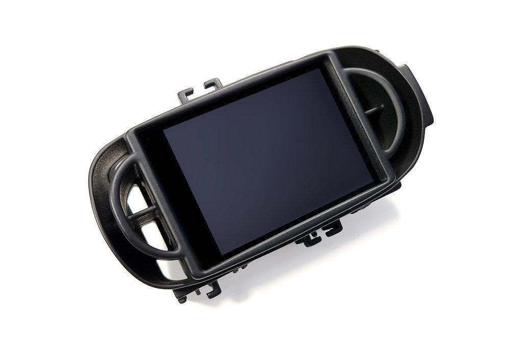 CANchecked MFD32 Gen2 3.2-inch multi-function display for Toyota XP210 Yaris Pre-Facelift (LHD) shown on a white background with OEM-style dashboard integration.