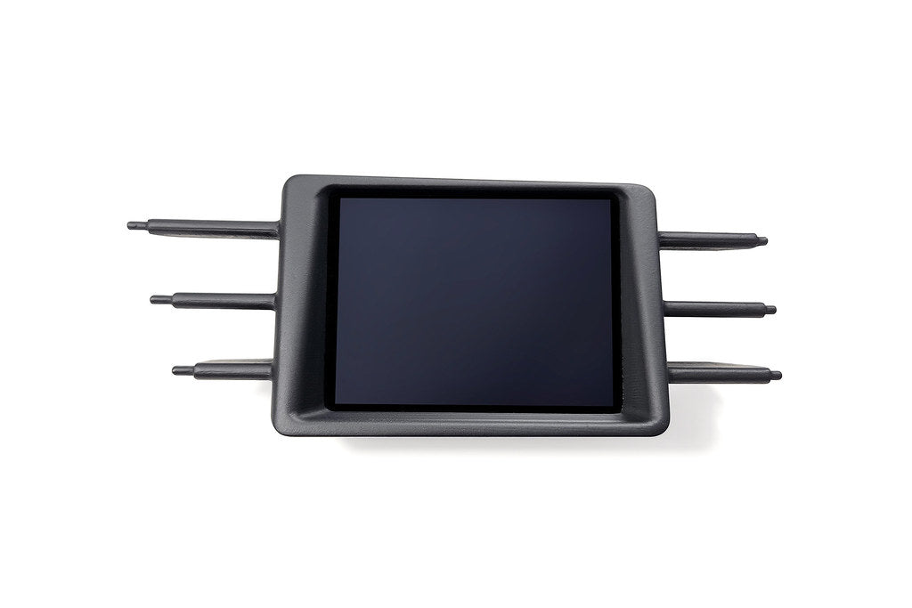CANchecked MFD32 Gen2 3.2-inch multi-function display for Volkswagen B8 Passat (LHD) shown on a white background with OEM-style dashboard integration