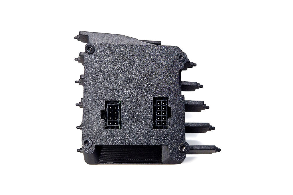 CANchecked MFD28 Gen2 2.8-inch multi-function display for Volkswagen Bus T6 (LHD) shown on a white background with OEM-style dashboard integration.