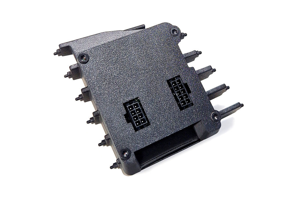 CANchecked MFD28 Gen2 2.8-inch multi-function display for Volkswagen Bus T6 (LHD) shown on a white background with OEM-style dashboard integration.