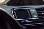 CANchecked MFD28 Gen2 2.8-inch multi-function display installed in a left-hand drive Volkswagen MK3 Scirocco Facelift, displaying real-time engine and vehicle data with OEM-style dashboard fitment.