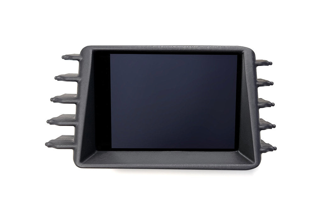 CANchecked MFD28 Gen2 2.8-inch multi-function display for Volkswagen MK3 Scirocco Facelift (LHD) shown on a white background with OEM-style dashboard integration.