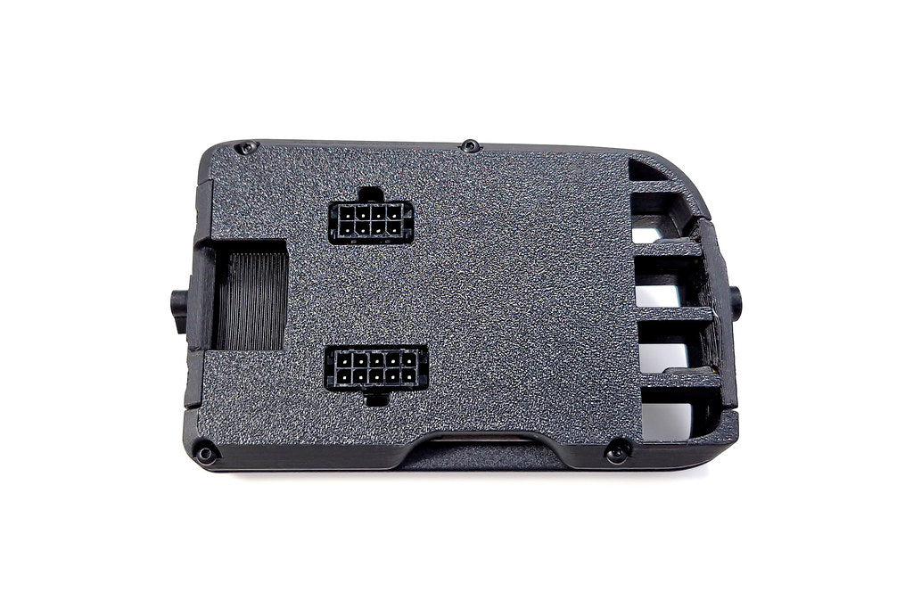 CANchecked MFD32 Gen2 3.2-inch multi-function display for Volkswagen MK5 Polo (LHD) shown on a white background with OEM-style dashboard integration.