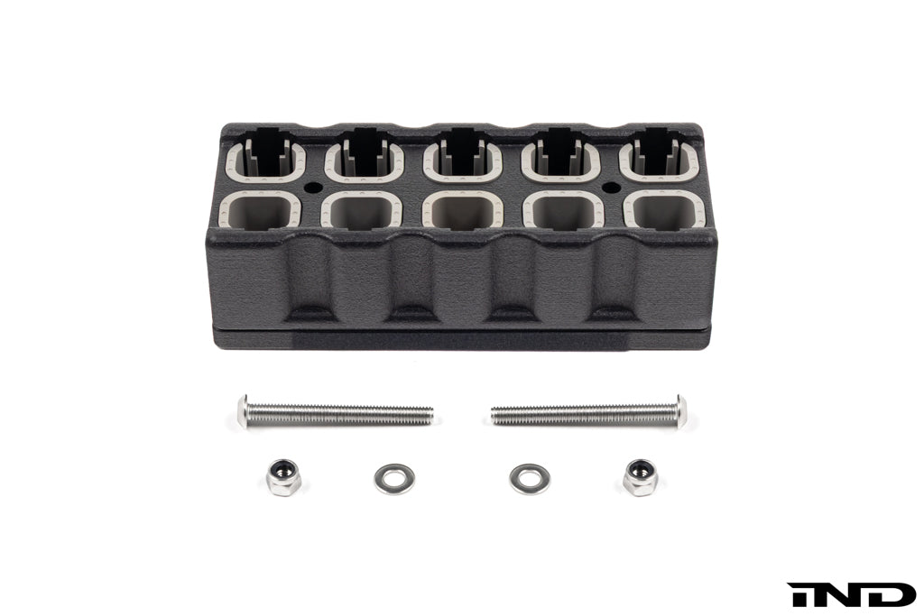 CANchecked CBD10 CAN Bus Distribution module for expanding and organizing CAN bus connections in motorsport and performance vehicle applications, shown on a white background.
