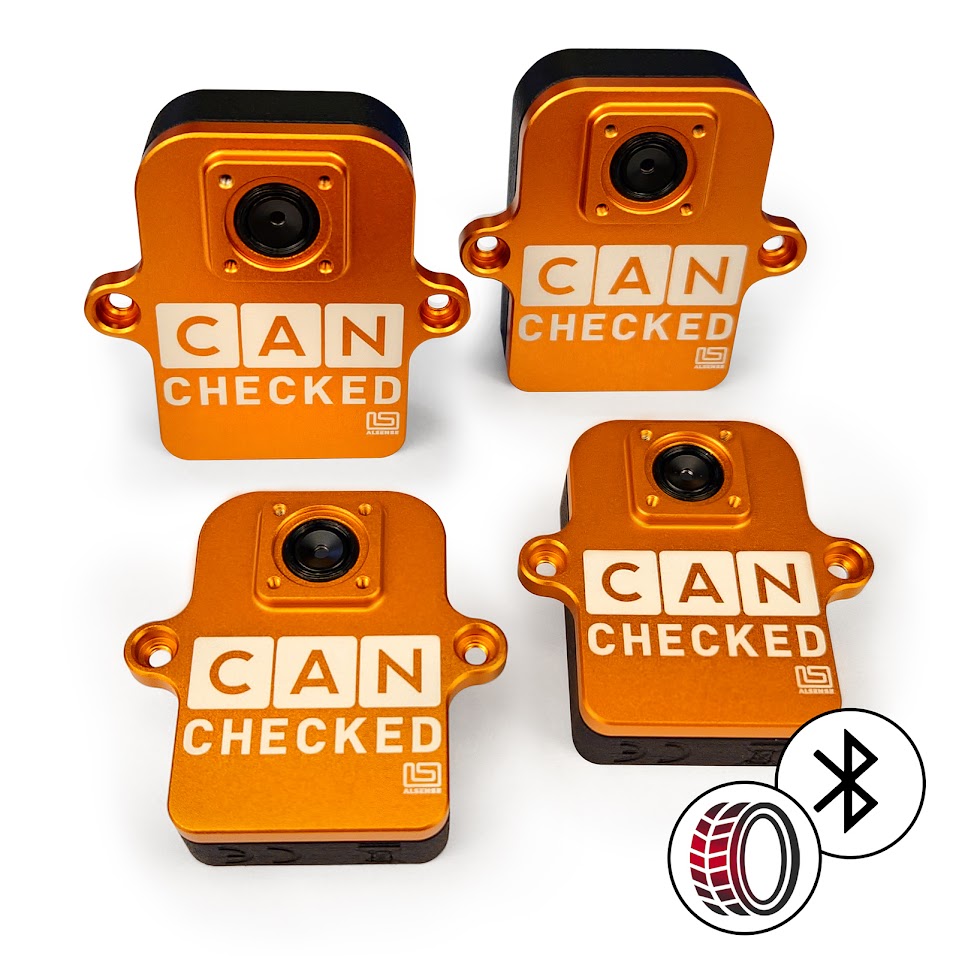 CANchecked TMB04 Tire Temperature Monitoring Set - Bluetooth and Charging Box