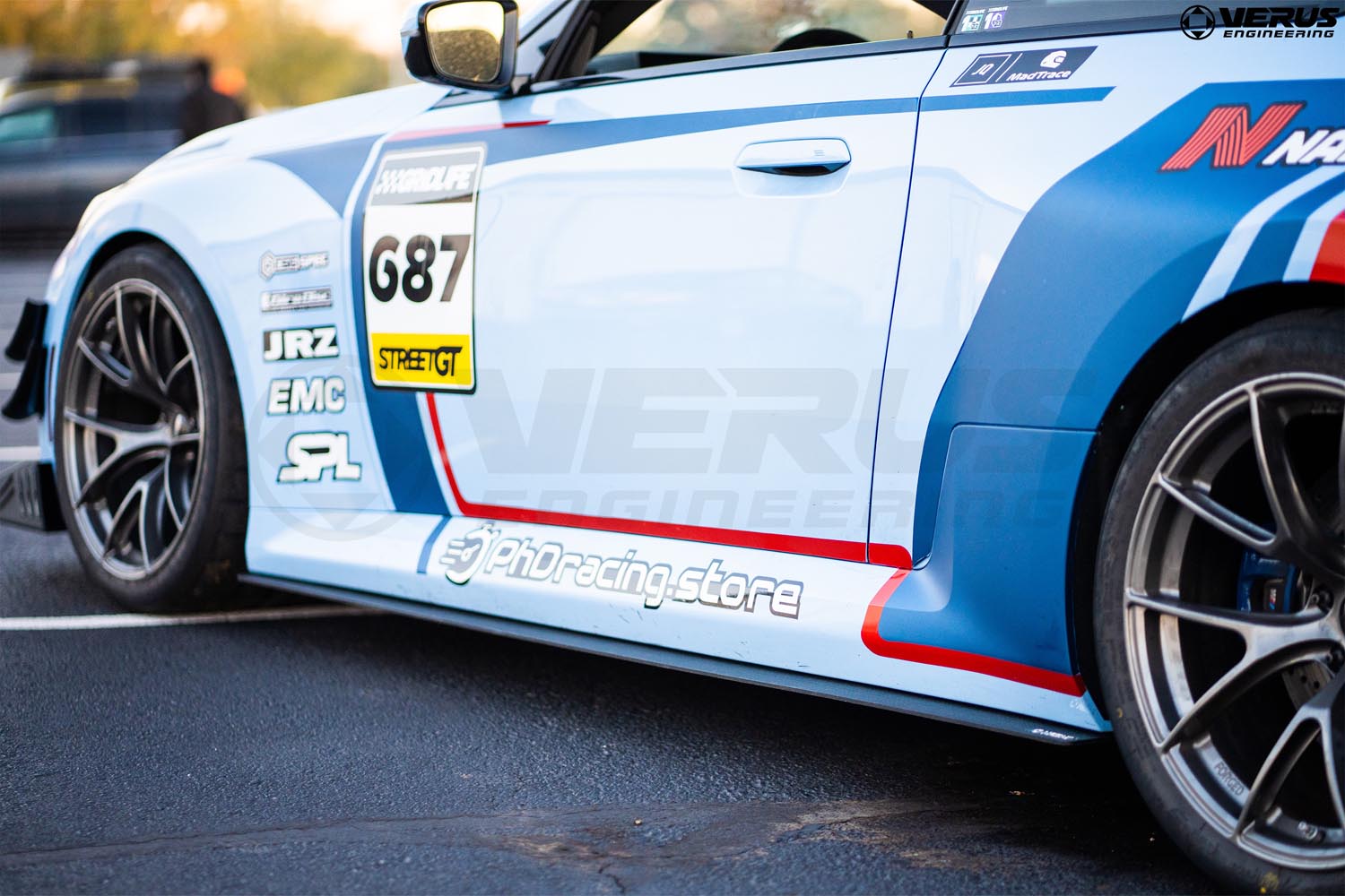 Verus Engineering G87 M2 Carbon Polyweave Side Splitter Kit