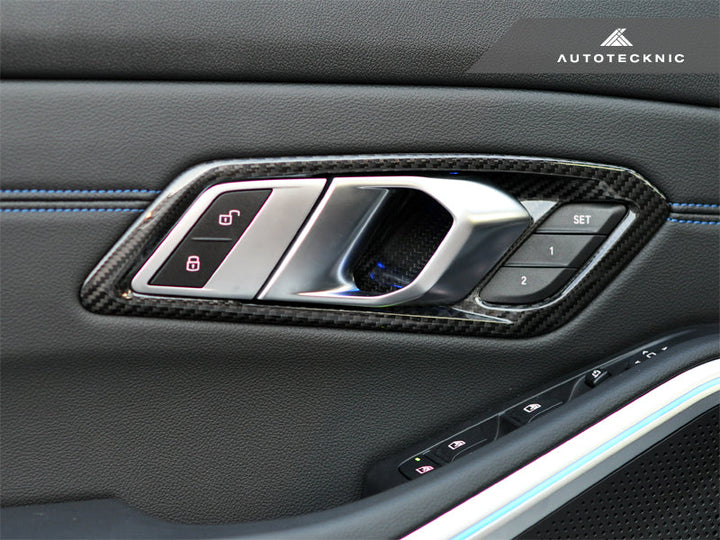 AutoTecknic G8X M3/M4 Dry Carbon Door Handle Trim Set