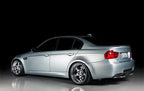 Eisenmann E90 M3 Performance Exhaust installed on a BMW E90 M3, showcasing the premium stainless steel exhaust system and signature Eisenmann exhaust tips.