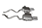 Eisenmann E90 M3 Performance Exhaust shown on a white background, featuring a valved stainless steel exhaust system engineered for the BMW E90 M3 with enhanced exhaust tone and OEM-quality fitment.