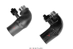 Eventuri BMW G90 G99 M5 S68 carbon turbo inlet set with gloss and matte finish, performance car engine intake components