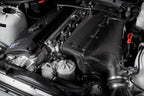 Eventuri Hybrid Carbon Airbox System installed on a BMW E36/7 Z3M featuring a prepreg carbon fiber airbox, bespoke intake system, and OEM MAF-compatible design for the S54 engine.