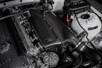 Eventuri Hybrid Carbon Airbox System installed on a BMW E36/7 Z3M featuring a prepreg carbon fiber airbox, bespoke intake system, and OEM MAF-compatible design for the S54 engine.