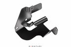 Eventuri black carbon intake system for Mercedes AMG A45 and CLA45, showcasing the performance intake bracket and sleek design.