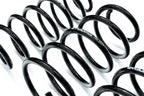 Evolve I01 i3 i3S Lowering Springs shown on a white background, engineered to lower the BMW i3, i3S, and Range Extender while maintaining ride comfort and everyday drivability.