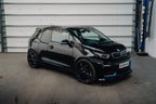 Evolve I01 i3 i3S Shock Absorber Set installed on a BMW i3S, enhancing chassis control, ride quality, and overall suspension performance while maintaining everyday drivability.
